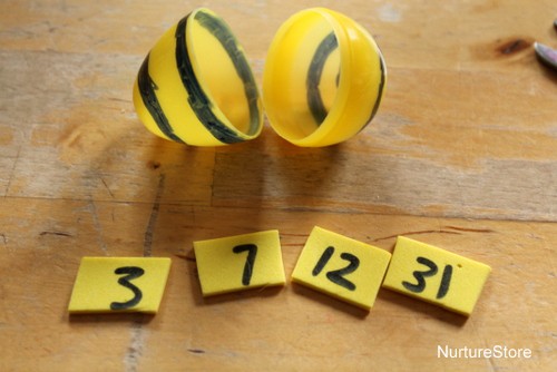 bumble bee math game for kids