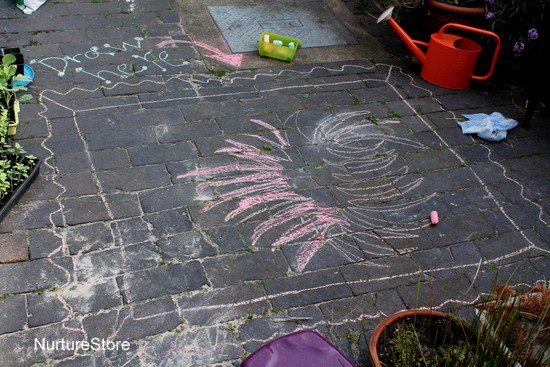 kids outdoor art ideas