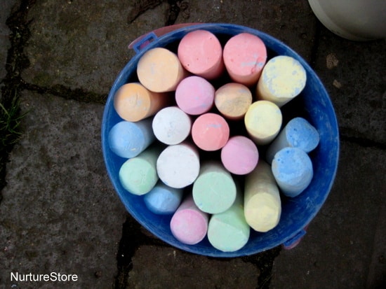 ways to use chalk outdoors