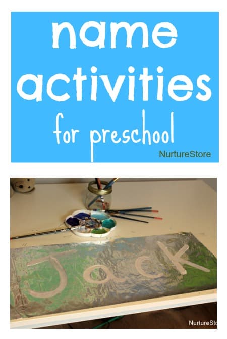 name activities for preschool - great ideas for hands-on learning