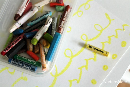 oil pastel craft for kids