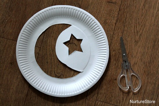 Paper Plate Moon & Star