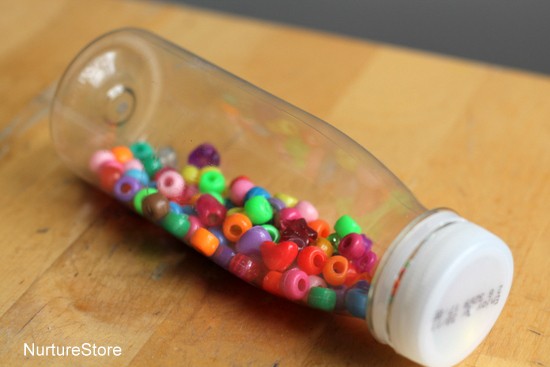 Simple Bottle Shaker Sensory Activity for Babies & Toddlers