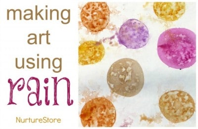 Kids art :: painting with the rain - NurtureStore