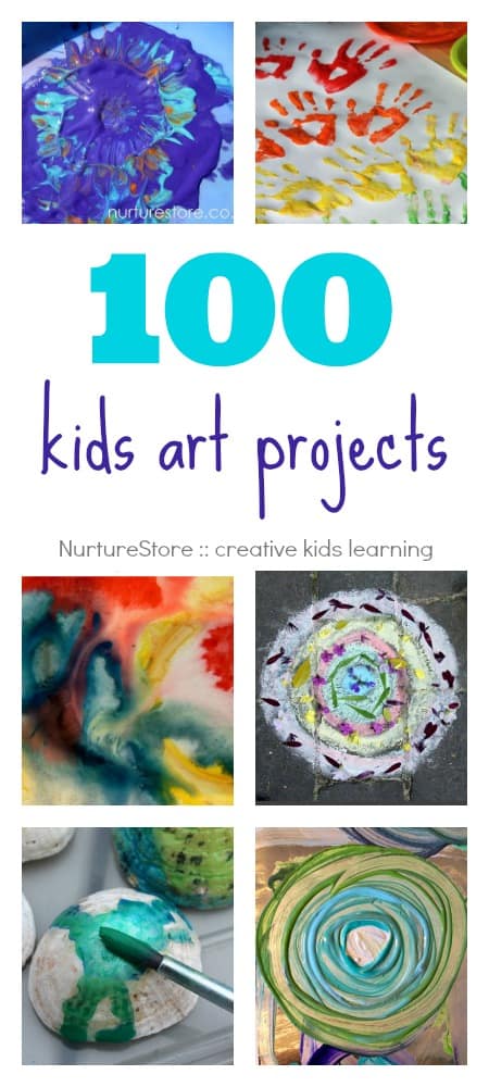 100 kids art projects, organised by material, technique, topic and season