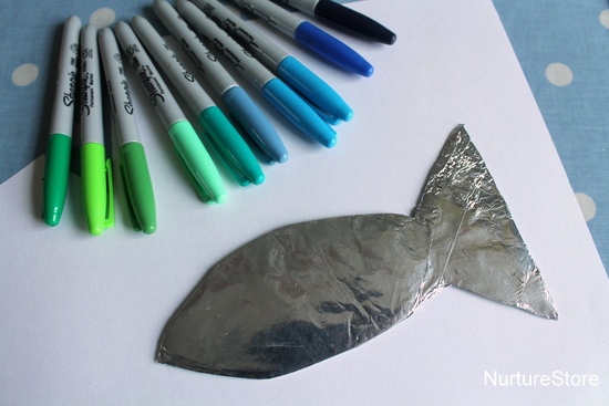 TIn Foil Fish Father's Day Craft - Craft Klatch