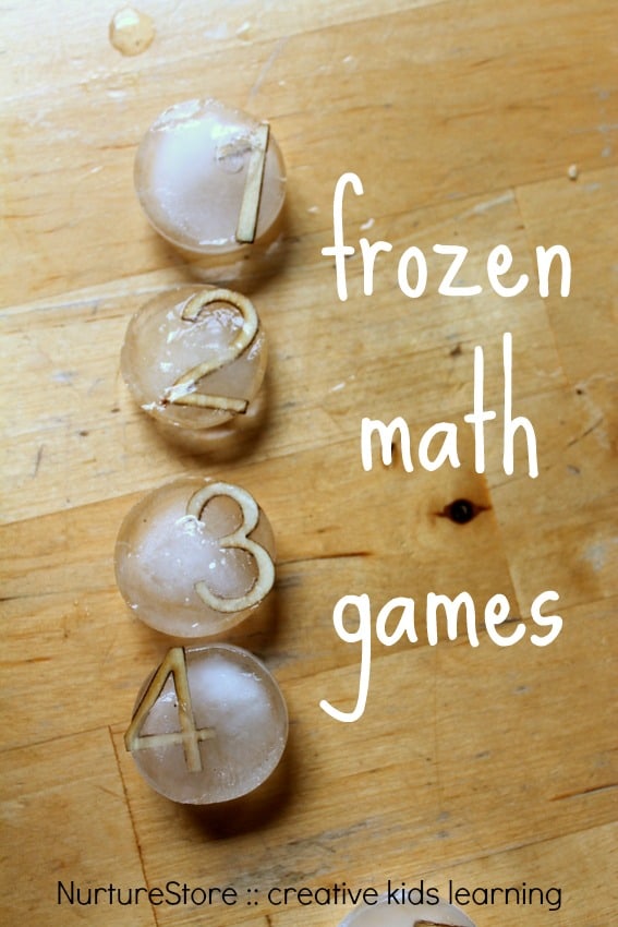 Frozen math games for multi-sensory learning