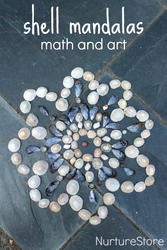 shell mandalas for kids :: math and art