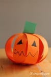Easy pumpkin craft for scissor skills - NurtureStore