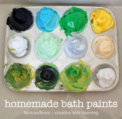 Homemade Bath Paints, Recipe