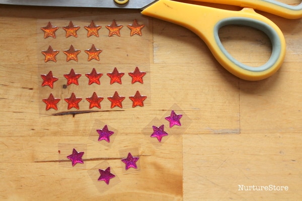 stars for sensory play