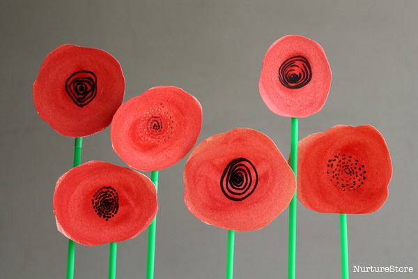 Remembrance Day poppy craft for kids