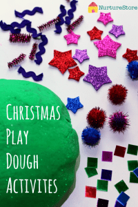 Christmas sensory play activities with play dough - NurtureStore