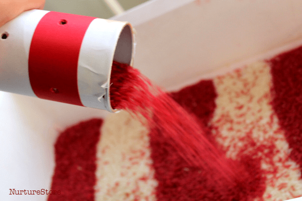 christmas sensory play tub