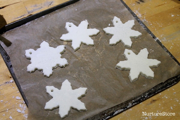 white clay christmas decoration