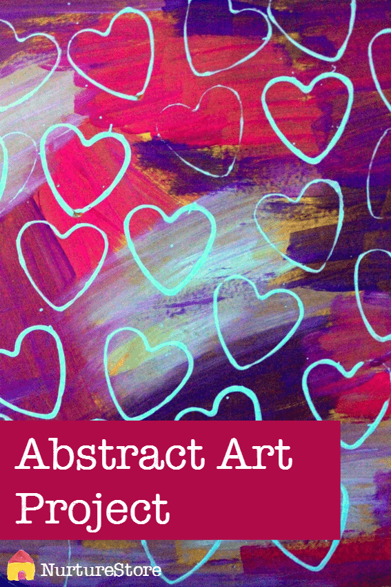 Fantastic abstract art project for school or home with kids