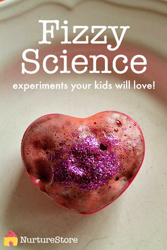 Fab fizzy science experiment for kids - great sensory play, kitchen science experiment or science fair project