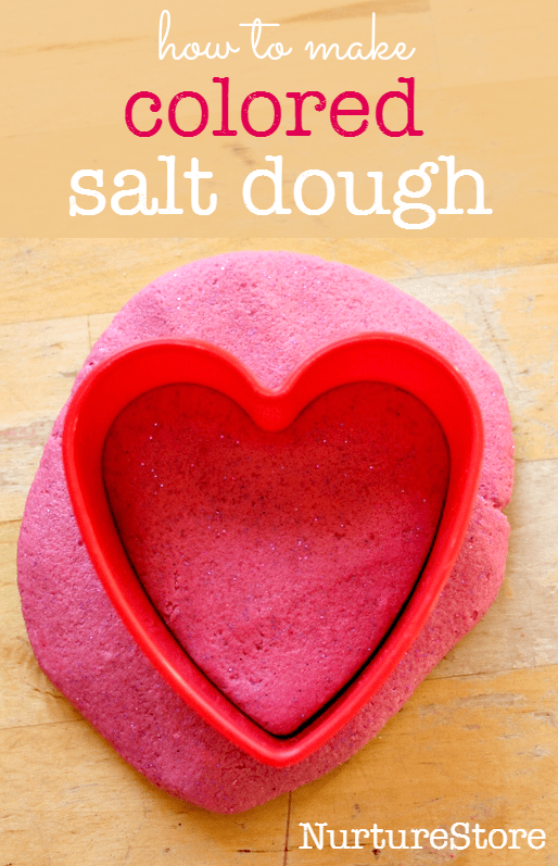 how to make colored salt dough recipe