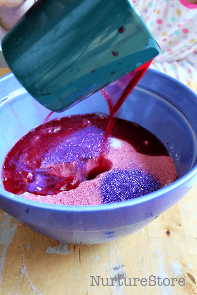 how to make colored salt dough