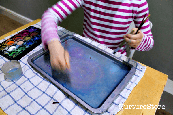 ice painting winter art