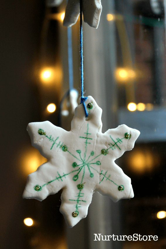 snowflake mobile homemade clay recipe