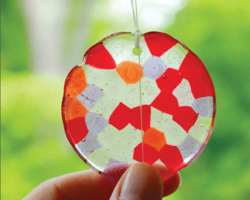 how to make suncatchers from melted beads