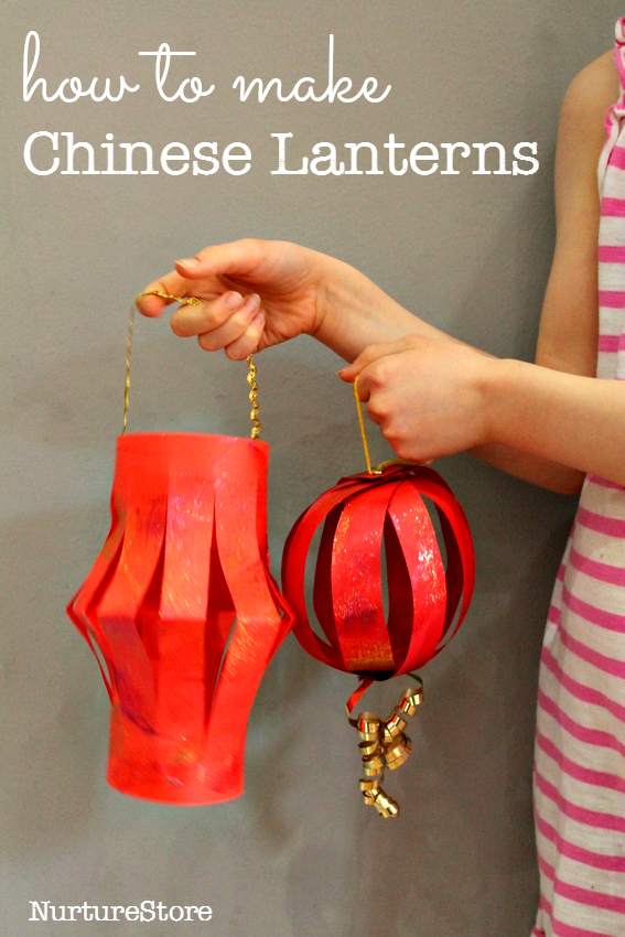 How to make Chinese lantern - two easy Chinese New Year crafts for kids