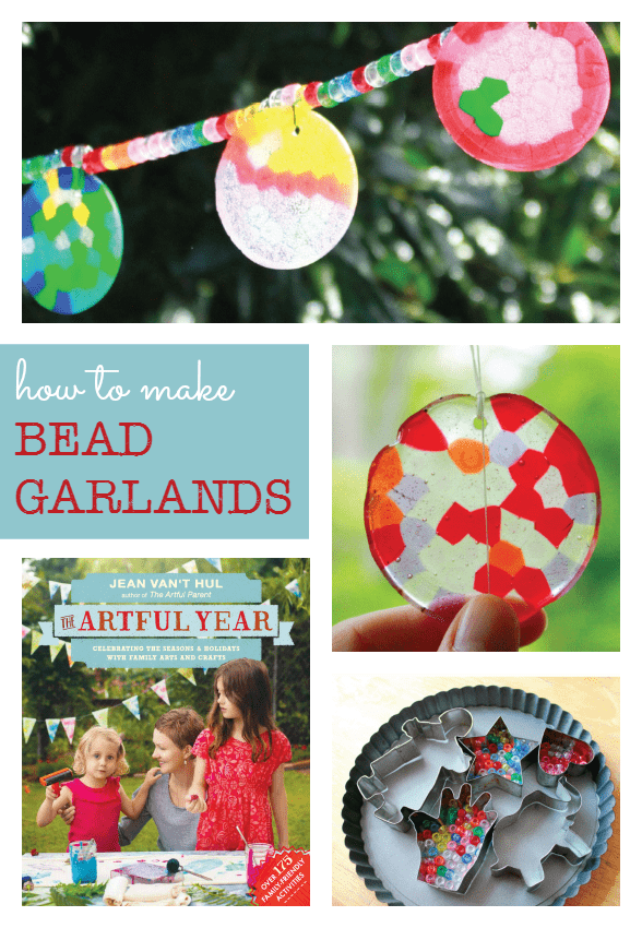 How to make melted bead suncatchers and garden garlands - so pretty!