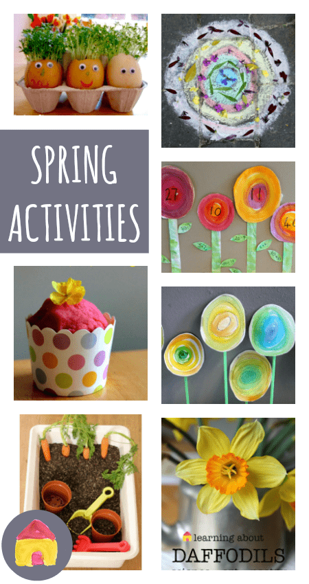 A complete resource of spring activities for children :: spring carfts, art, math, literacy, science and play