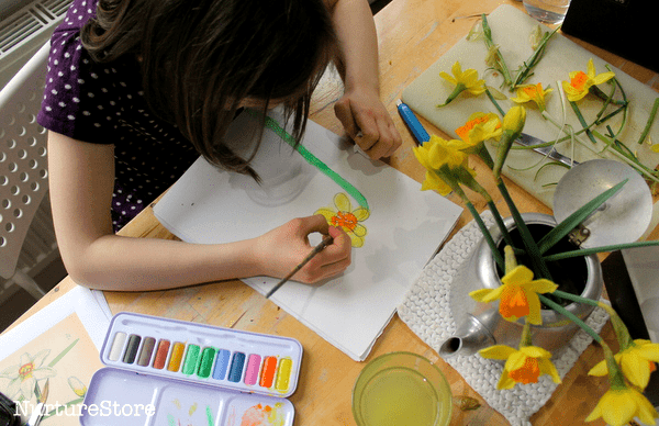 how to paint daffodils