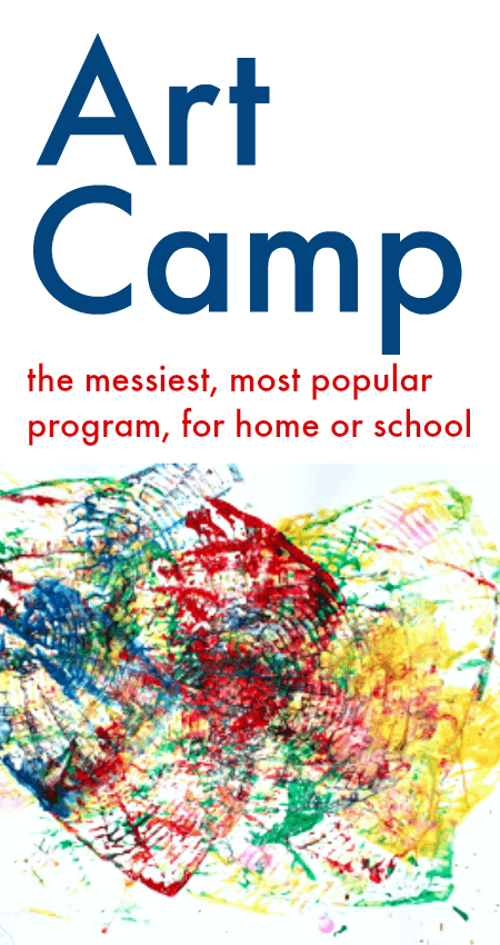 art camp activities, messy art projects for kids