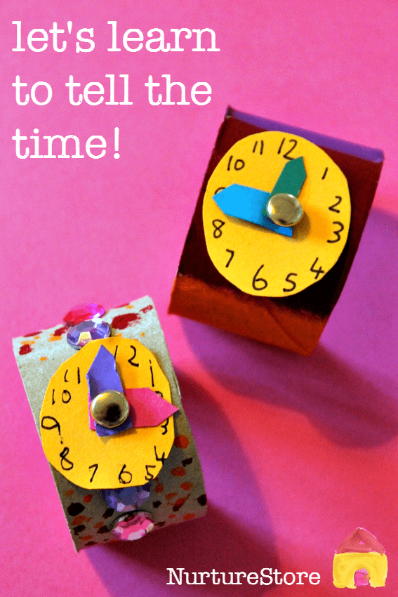 Learn to tell the time clock craft - NurtureStore