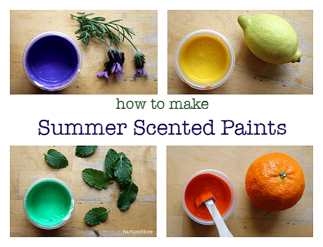 How to make scented paint for summer NurtureStore