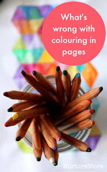 What's wrong with coloring in pages for kids