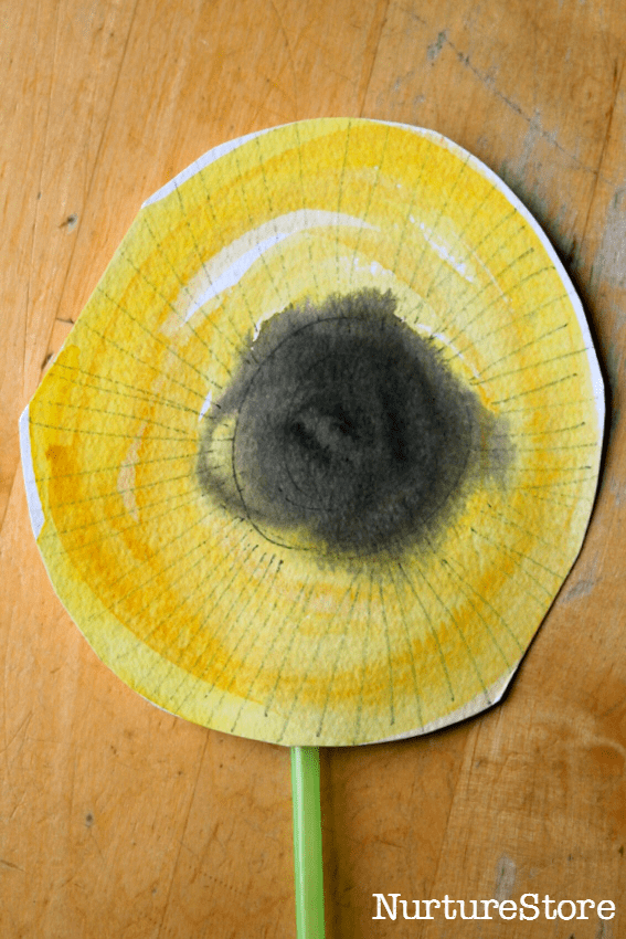 painting sunflowers