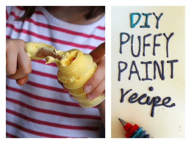 Homemade Puff Paint Recipe