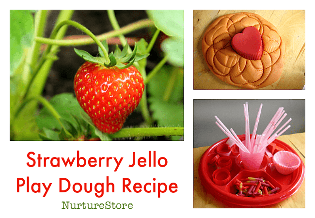 strawberry scented playdough
