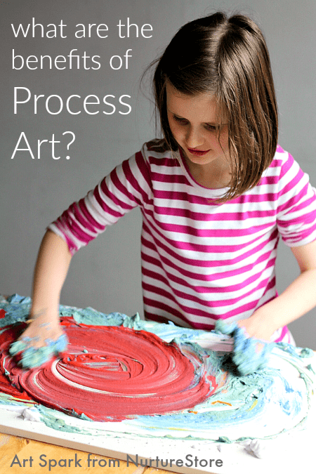 What are the benefits of process art for children - includes free printable poster and process art ideas