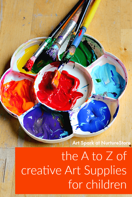 The A to Z of the best art materials for children - free printable poster -  NurtureStore