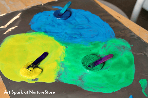 sensory paint process art