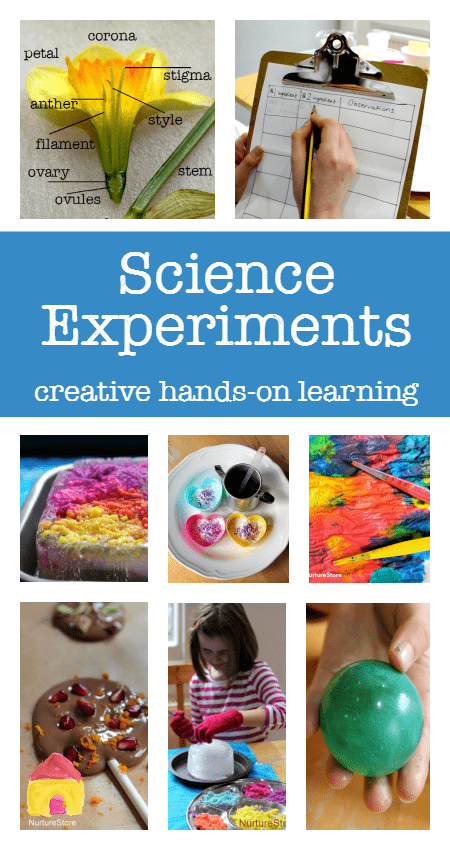 Hand-on and easy science experiments for kids to do at home or in class :: easy science fair projects