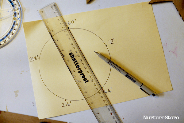 how to draw a five point star