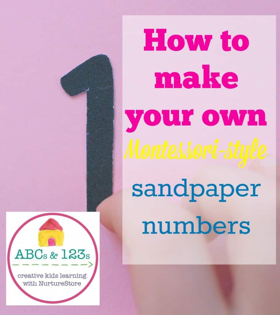 how to make your own montessori style sandpaper numbers nurturestore