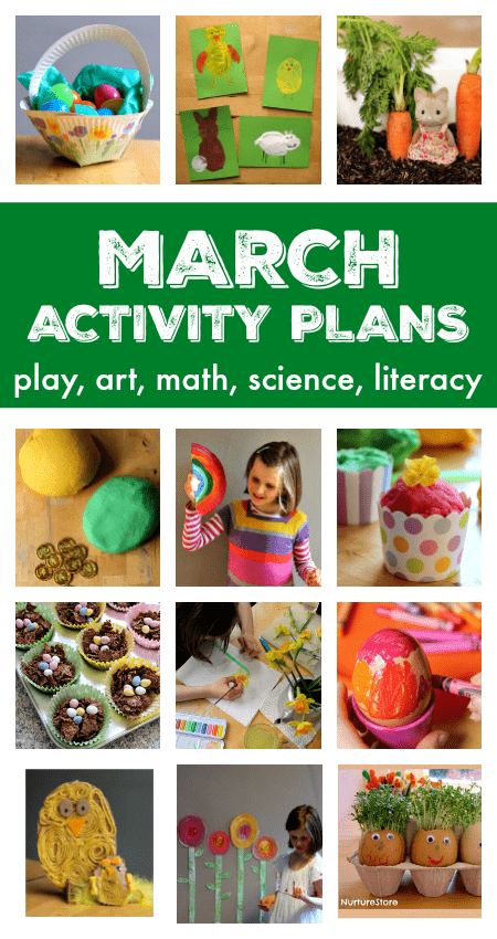 A fantastic resource of things to do in March with your kids - a full month of activity plans and lesson plans for March