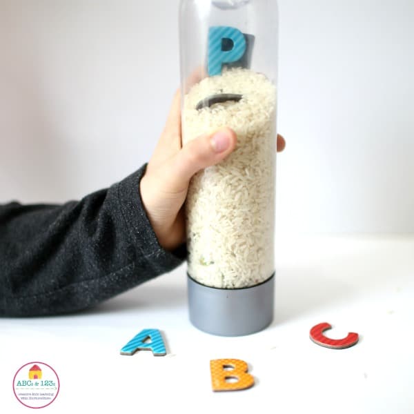 Magnetic Alphabet Sensory Bottle