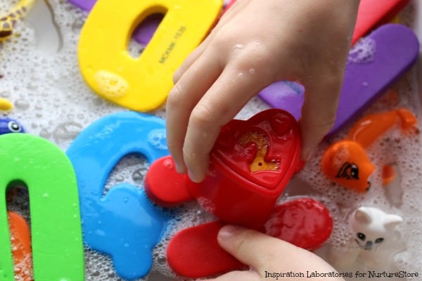 initial letters sounds game with sensory play