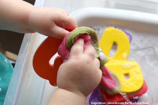 alphabet activity using water