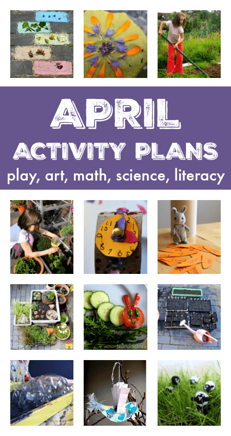 A fantastic resource of things to do in April with your kids - a full month of activity plans and lesson plans for April