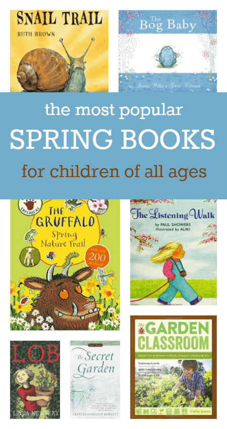 The most popular spring books for children of all ages - great ideas for spring reading. i want to put all these in our spring book box!