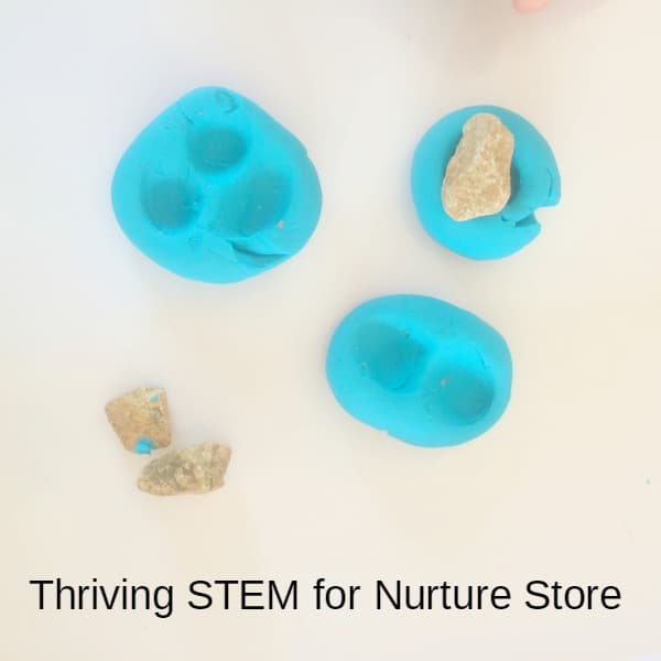 simple counting activity with play dough